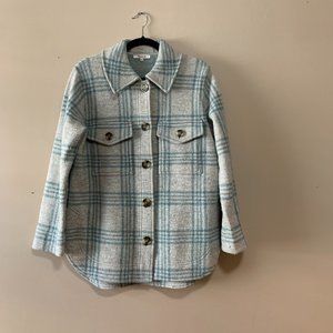 Boiled Wool Shirt-Jacket in Plaid | Madewell